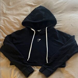 Gymshark Black Hoodie with White Accents